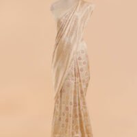 Off White Jaal Saree in Silk